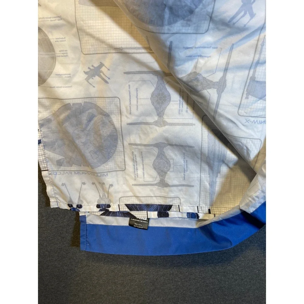 Star Wars Kohls Collection Blue Blueprint Sheet and One Pillowcase Set‎